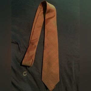 NWT designer Ben Sherman Brown Plaid Tie 100% silk